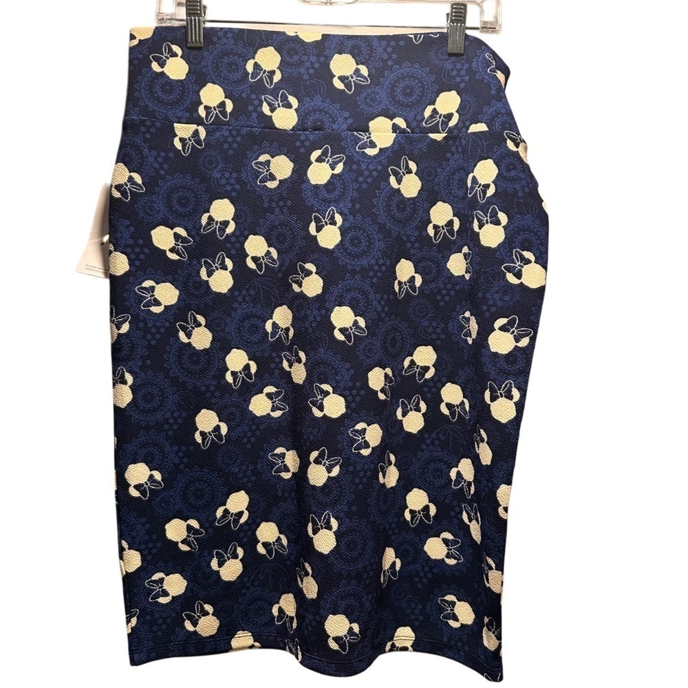 LulaRoe Cassie Pencil Skirt Stretchy High Wide Waist Band XL 18-20 Disney Minnie - Picture 4 of 15